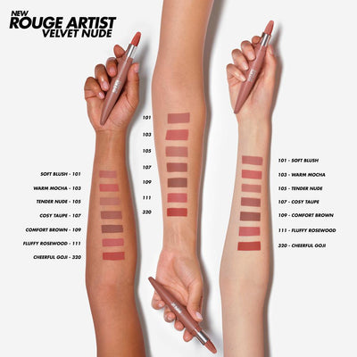Make Up For Ever Rouge Artist Velvet Nude Lipstick Lipstick   