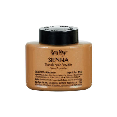Ben Nye Sienna Classic Translucent Face Powder Loose Powder 1.2 oz (TP-47) (Talc Free)  
