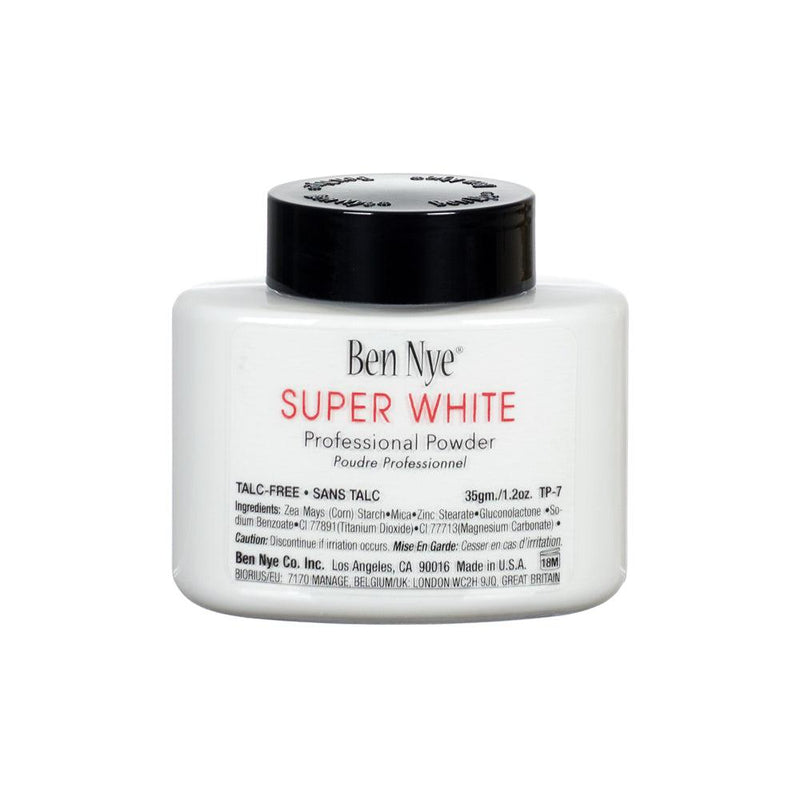 Ben Nye Super White Professional Powder Loose Powder 1.2 oz (TP-7) (Talc Free)  