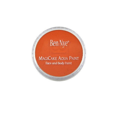 Ben Nye MagiCake Aqua Paint Water Activated Makeup Bright Orange LARGE (0.77oz-1oz) 