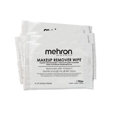 Mehron Makeup Remover Cloth - 6 Pack Makeup Remover Wipes   