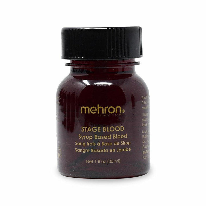 Mehron Stage Blood Blood 1oz with brush Bright Arterial 