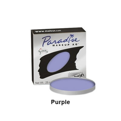 Mehron Paradise Cake Makeup AQ - Single Refill Water Activated Refills Purple (801-P)  