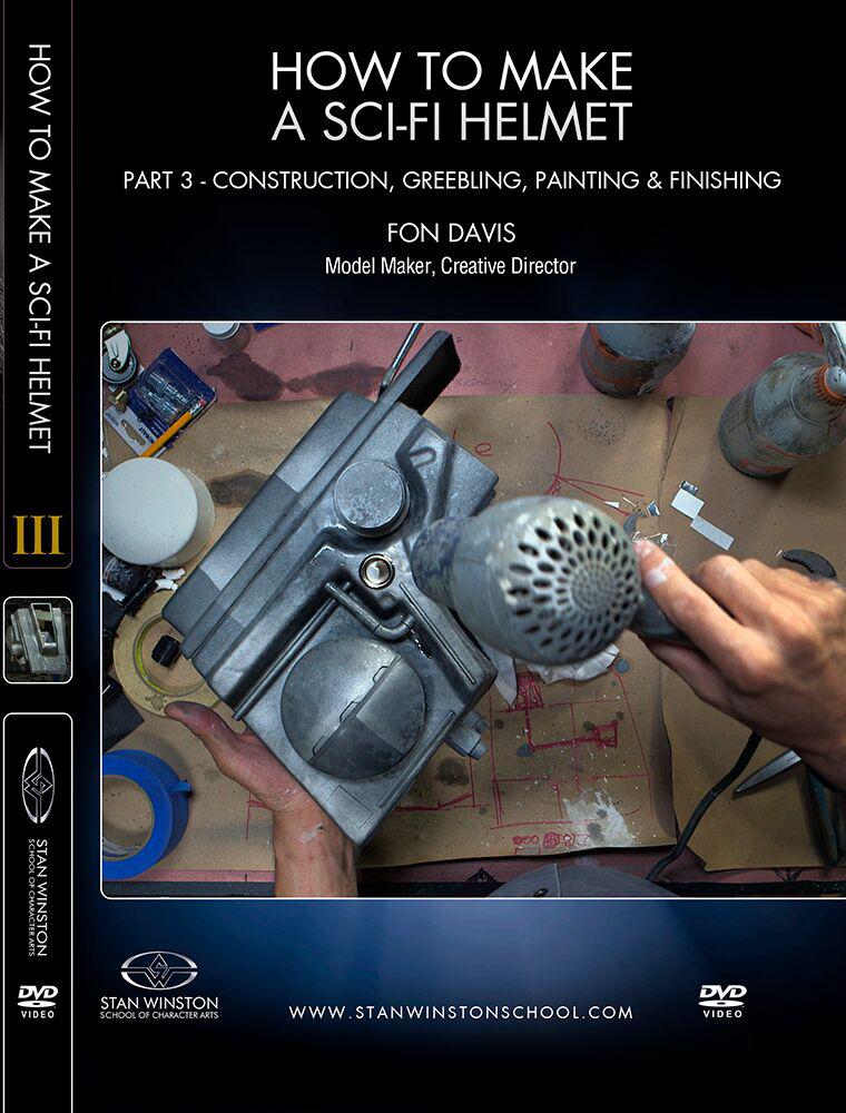 Stan Winston Studio How to Make a Sci-Fi Helmet (DVD) SFX Videos Part 3  