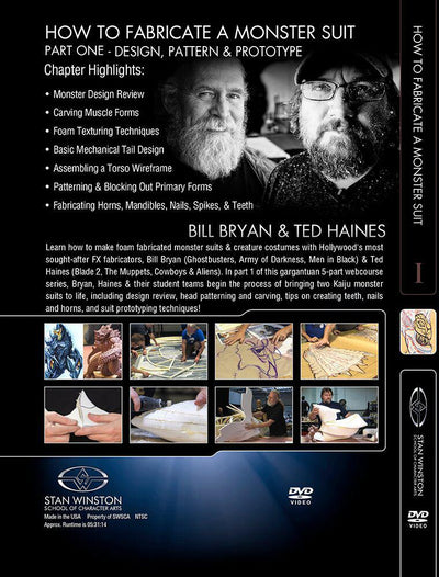 Stan Winston Studio How to Fabricate a Monster Suit (DVD) SFX Videos   