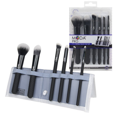 Royal and Langnickel MODA Pro 7pc Total Face Flip Kit Brush Sets   
