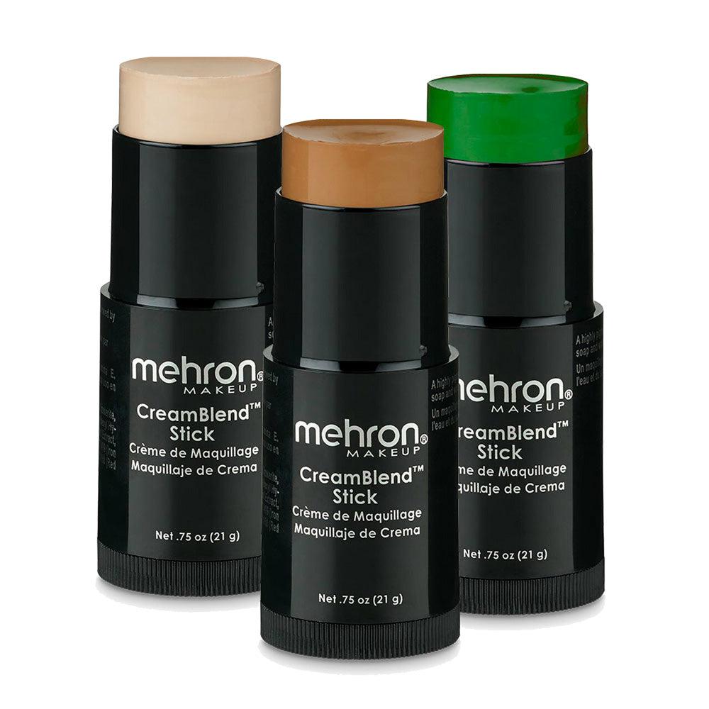  Mehron Makeup CreamBlend Stick, Face Paint, Body Paint, &  Foundation Cream Makeup