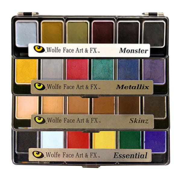 Eyeliner Palette, 16 Colors Water Activated Face Paint Makeup Uv
