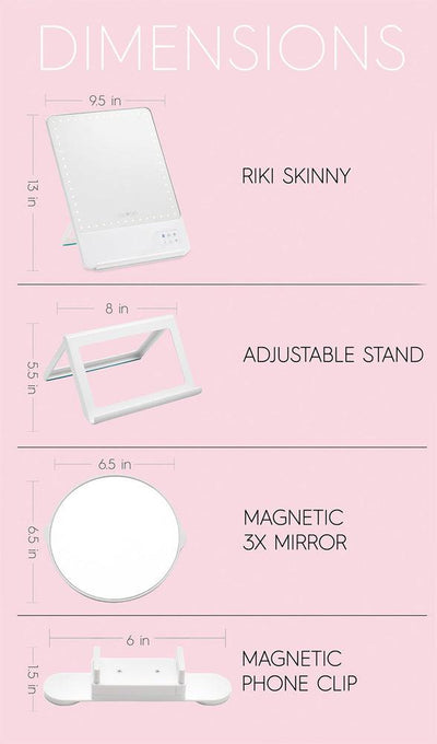 GLAMCOR Riki Skinny LED Vanity Mirror Mirrors   