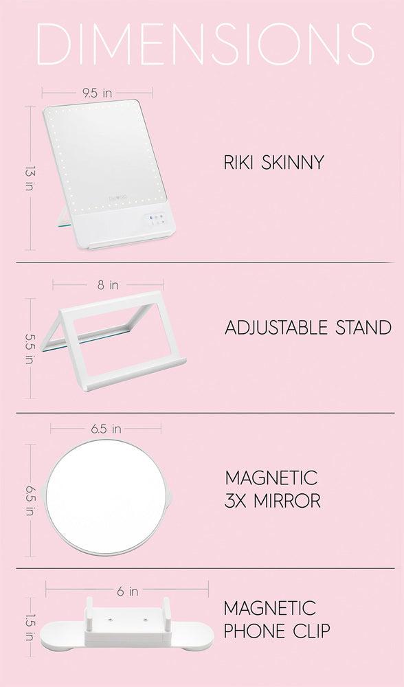 GLAMCOR Riki Skinny LED Vanity Mirror Mirrors   