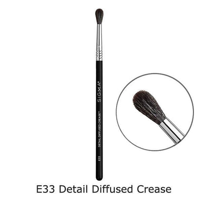 Sigma Chrome Brushes for Eyes Eye Brushes E33 - Detail Diffused Crease  