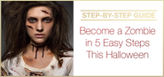 Makeup for Zombie: BECOME A ZOMBIE IN 5 EASY STEPS