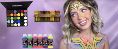Wonder Woman UV Reactive Makeup  Look  |   SFX Tutorial, Pt. 25