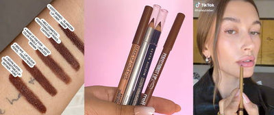 Our Favorite Dupes & Alternatives for Hailey Bieber's Viral TikTok Fall Lip Look with Scott Barnes Lip Liner in Naomi