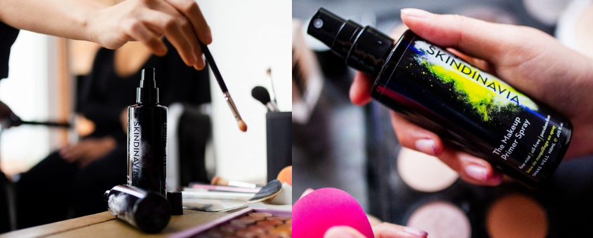 Set your makeup like a pro with the innovative Skindinavia formula! Available at Camera Ready Cosmetics