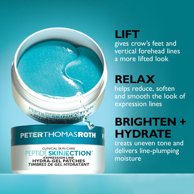 Peter Thomas Roth Peptide Skinjection Expression Line Hydra Gel Patches Eye Masks