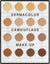 Kryolan Dermacolor Camouflage Creme Mini-Palette 16 Colors Foundation Palettes Nr. 1/D1  