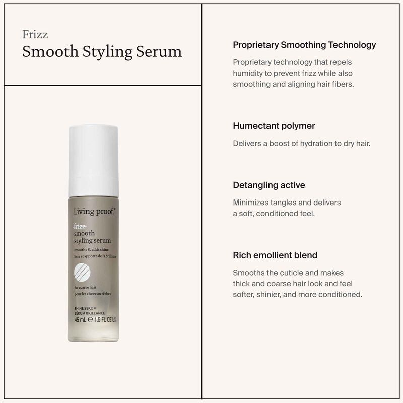 Living Proof Frizz Smooth Styling Serum Heat Protectant   