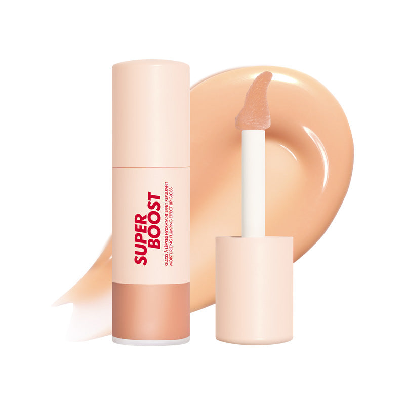 Make Up For Ever Super Boost Plumping Lip Gloss Lip Gloss 04 Latte Glaze (Peachy Beige)