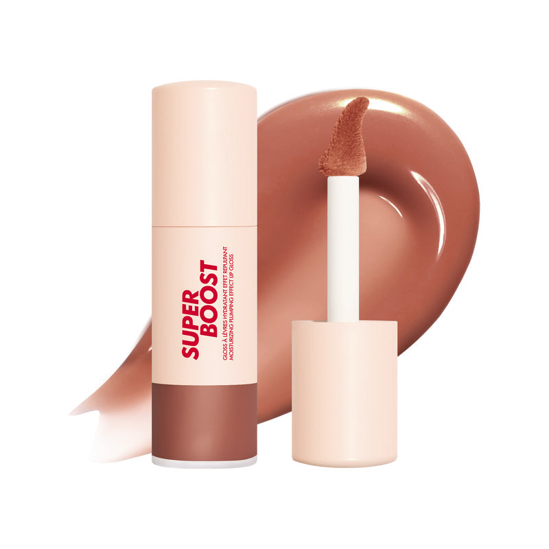 Make Up For Ever Super Boost Plumping Lip Gloss Lip Gloss 05 Anywhere Caffeine (Warm Caramel)