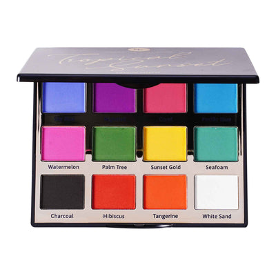 Narrative Cosmetics Talc Free 12 Color Tropical Sunset Eyeshadow Palette Eyeshadow Palettes   