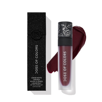 Dose of Colors Black Rose Liquid Matte Lipstick Liquid Lipstick   
