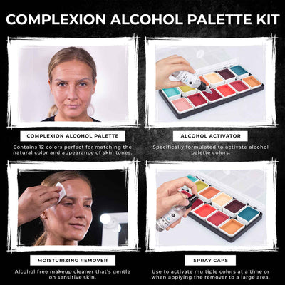 Narrative Cosmetics 12 Color Complexion Alcohol Activated Palette Alcohol Activated Palettes   