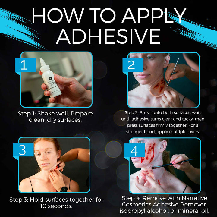 Narrative Cosmetics Skin Safe Water Based Medical Grade Adhesive Adhesive   