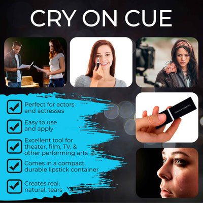Narrative Cosmetics Tear Stick Menthol-Infused Wax for Natural Tears Sweat & Tear FX   