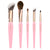 Bdellium Tools Pink Golden Triangle Face & Eyes Set Face Brushes