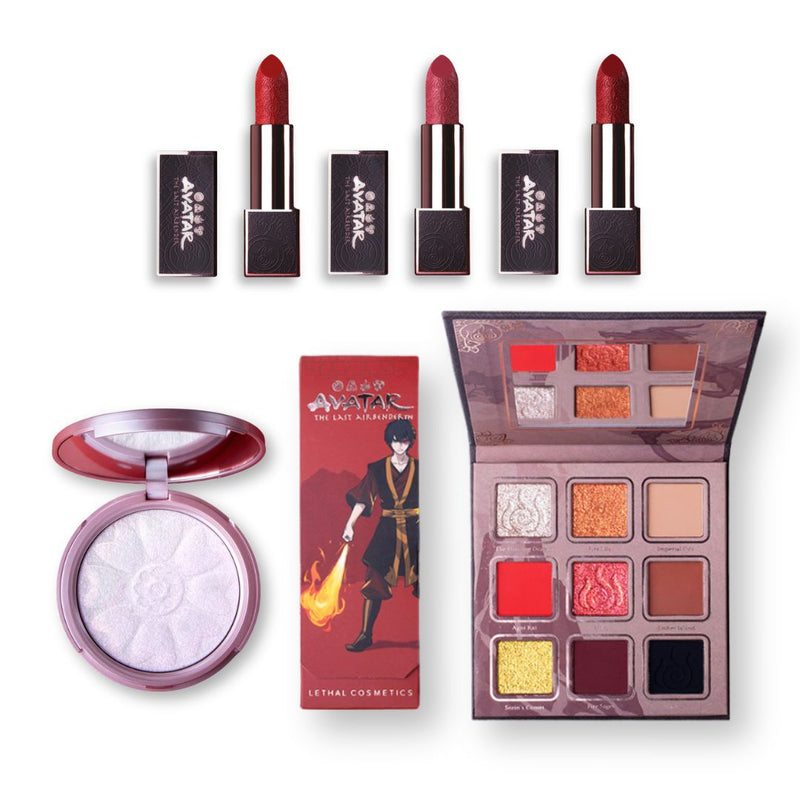 Lethal Cosmetics Avatar The Last Airbender Fire Nation Collection Makeup Kits   