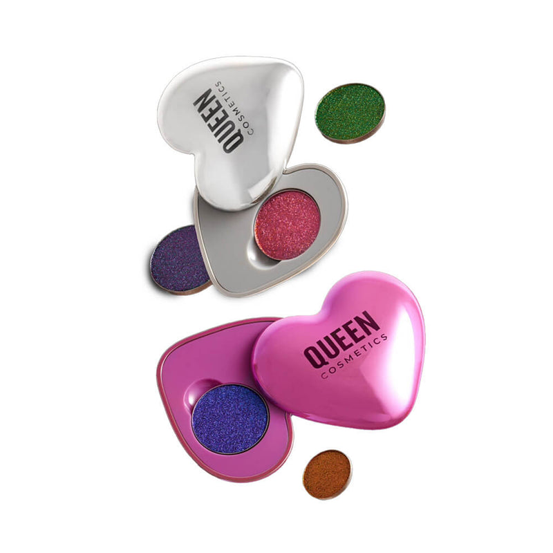 Queen Cosmetics Sublime Hearts Refill Compact Empty Palettes   