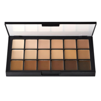 Ben Nye Matte HD Foundation Palette (HDFP)- 18 Colors Foundation Palettes Diverse Harmony (HDFP-10)  