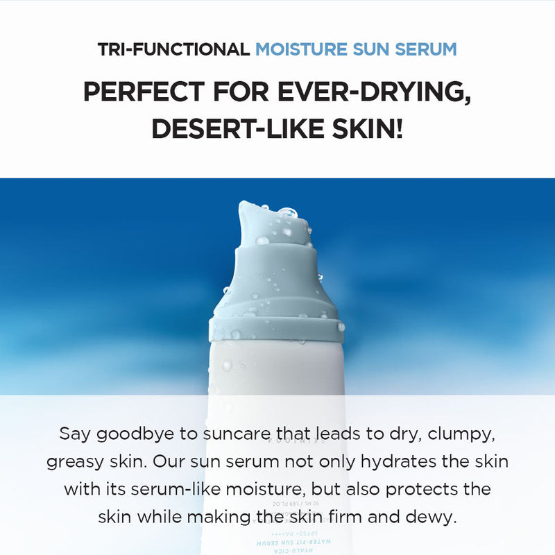 Skin1004 Centella Hyalu-Cica Water-Fit Sun Serum SPF50+ Face Sunscreen   