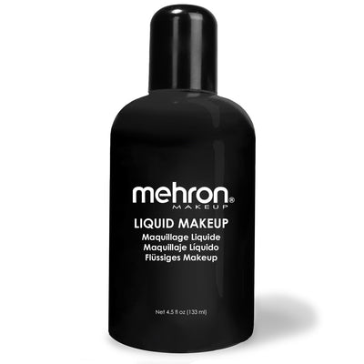 Mehron Liquid Makeup for Face Body and Hair FX Makeup 4.5oz Black 