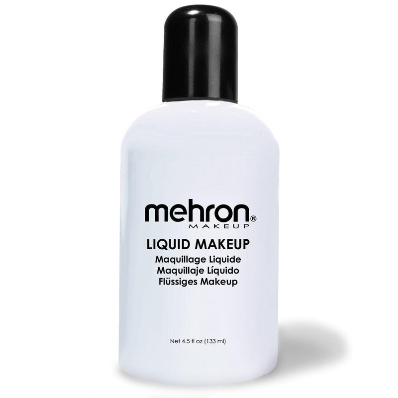 Mehron Liquid Makeup for Face Body and Hair FX Makeup 4.5oz Moonlight White 