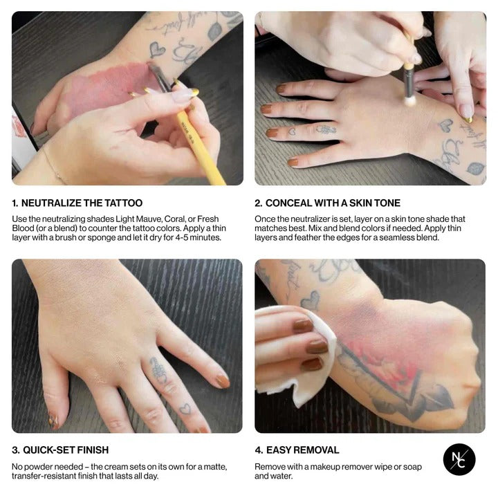 Narrative Cosmetics Quick-Set Tattoo Cover-Up Cream Palette FX Palettes