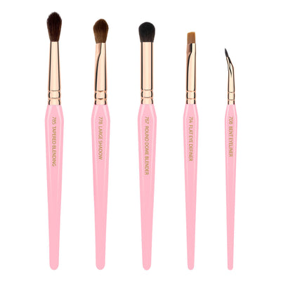 Bdellium Tools Pink Golden Triangle Eyes Set Eye Brushes