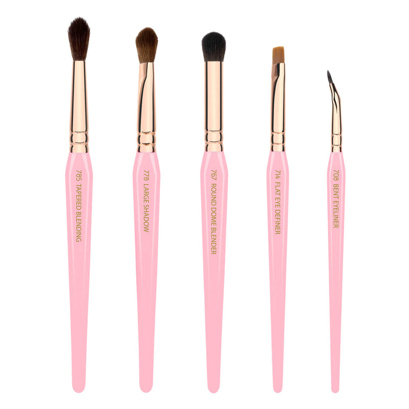 Bdellium Tools Pink Golden Triangle Eyes Set Eye Brushes