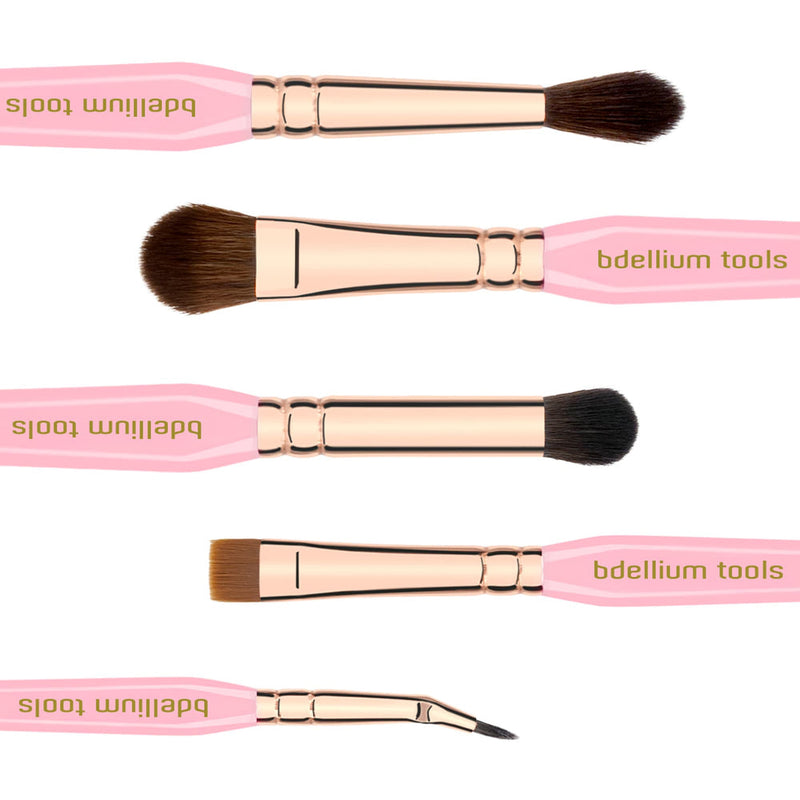 Bdellium Tools Pink Golden Triangle Eyes Set Eye Brushes