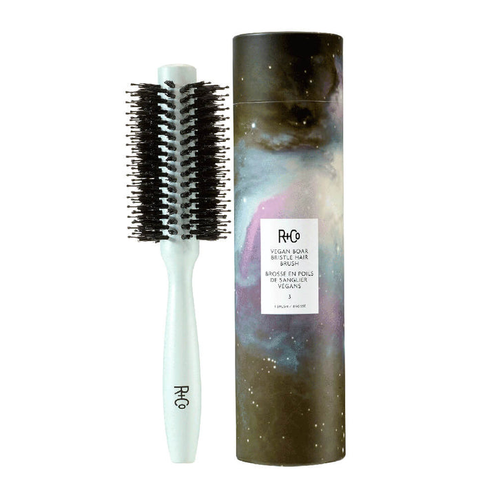 R+Co Vegan Boar Bristle Hair Brush #3 style image