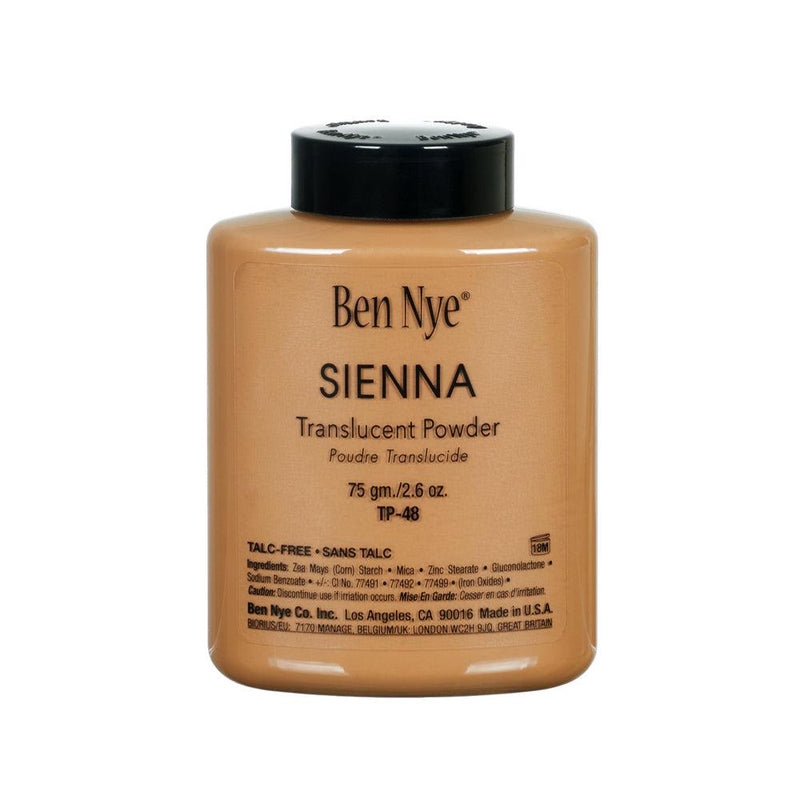 Ben Nye Sienna Classic Translucent Face Powder Loose Powder 2.6 oz (TP-48) (Talc Free)  