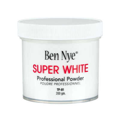 Ben Nye Professional Face Powder 7oz Loose Powder Super White 8oz. (TP-81) (Talc Free)  