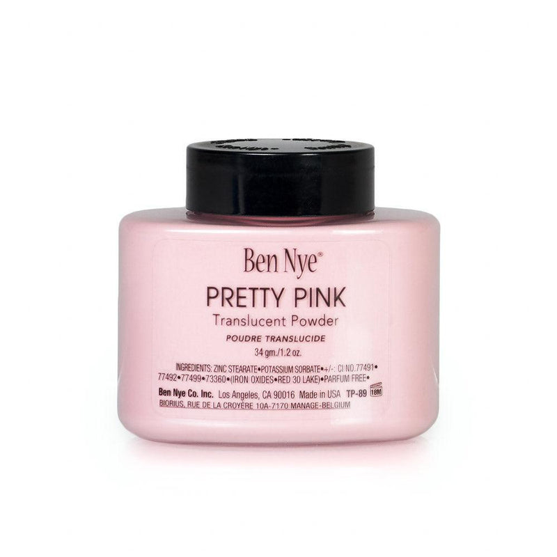 Ben Nye Pretty Pink Classic Translucent Face Powder Loose Powder 1.2 oz (TP-89)  