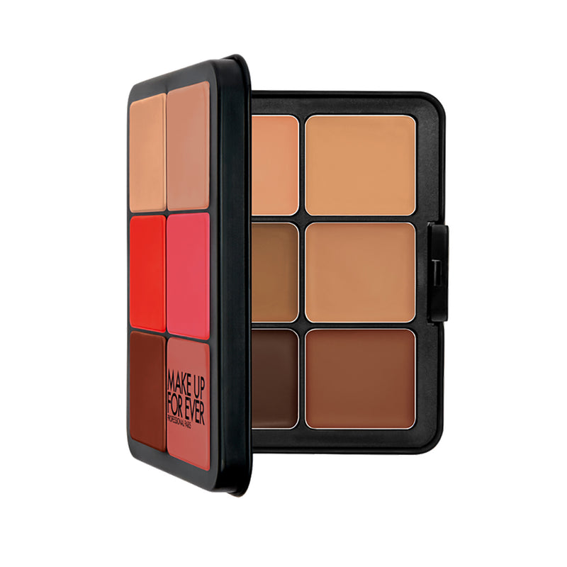 Make Up For Ever HD Skin Face Essentials Palette With Highlighters Face Palettes Harmony 3 - Tan to Deep  