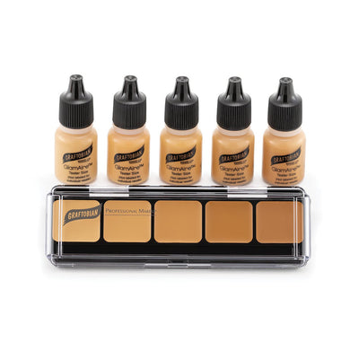 Graftobian HD Airbrush SAMPLE Packs Foundation Samples Warm#2 Sampler Pack (30910)