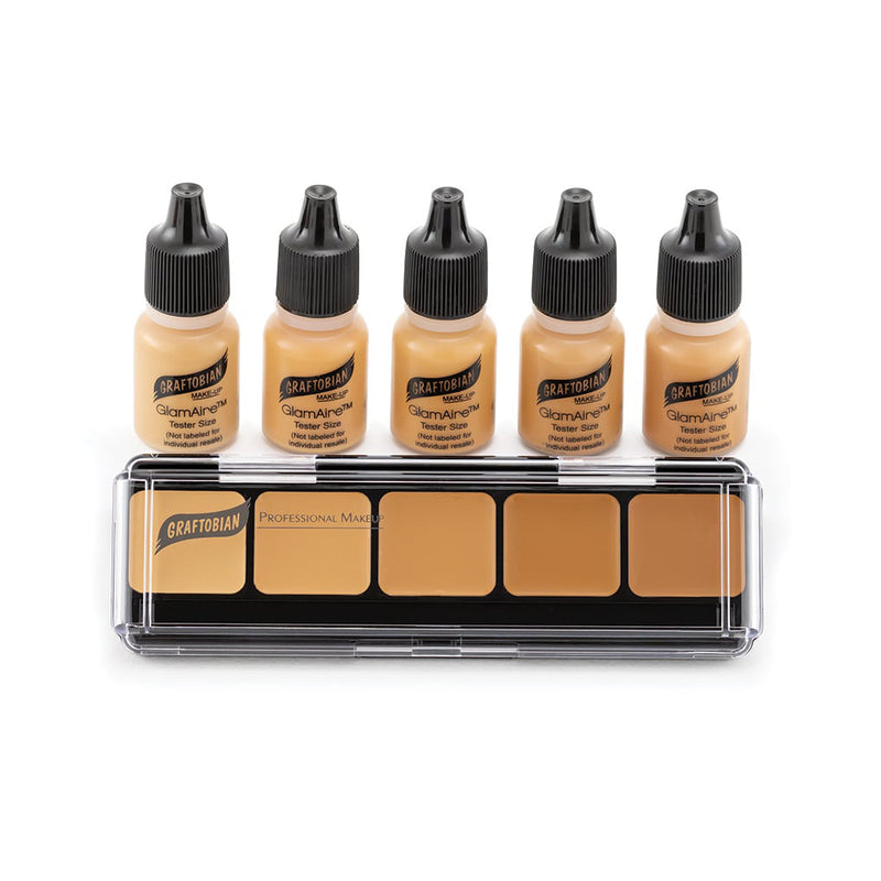 Graftobian HD Airbrush SAMPLE Packs Foundation Samples Warm