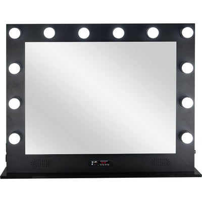 Just Case Dimmable 12 LED Lighted Vanity Mirror (VL004) Mirrors Black  