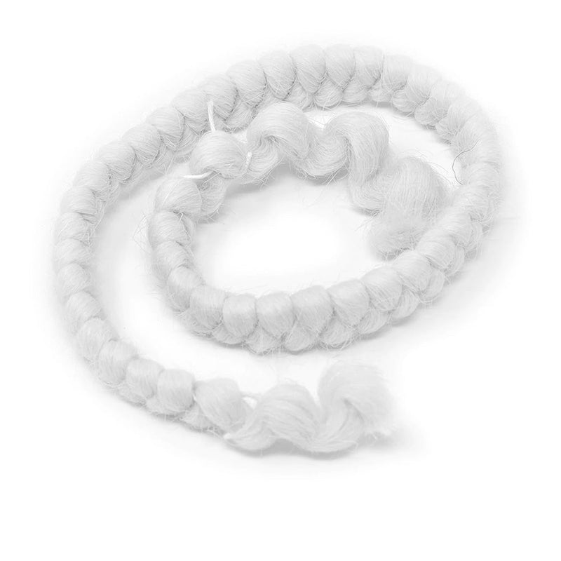 Mehron Crepe Hair 12" Hair FX White (120-W)