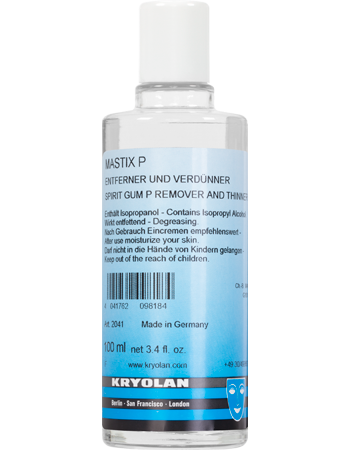 Kryolan Spirit Gum Mastix P Remover and Thinner 100 ml (2041) Adhesive Remover   